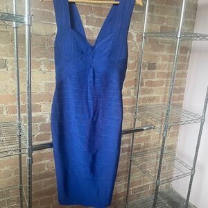 Herve Leger Ultramarine Sleeveless Bandage
